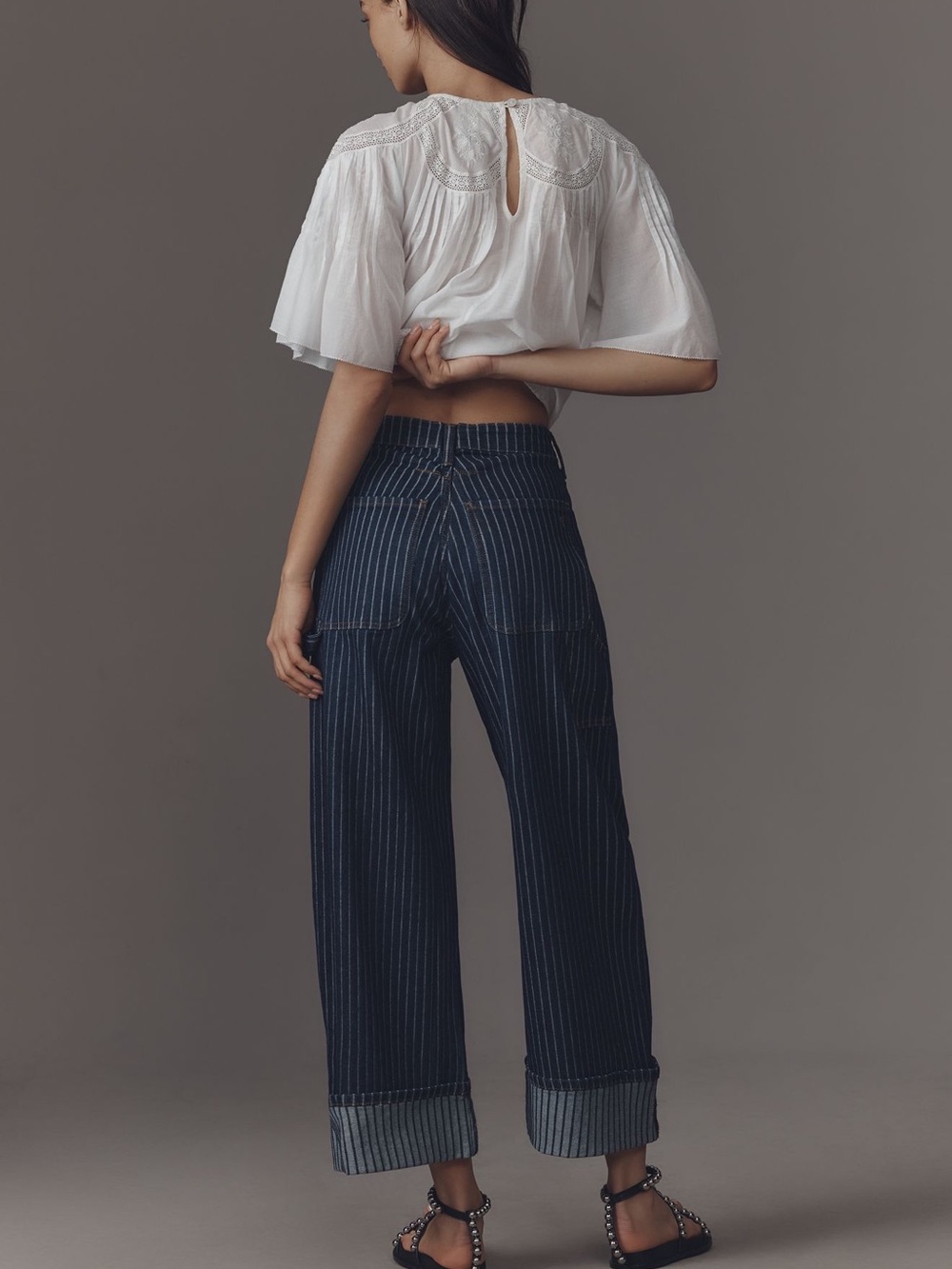 Anthropologie Pilcro Kayden High Rise Carpenter Barrel Leg Jeans Size 28 EUC - Picture 4 of 8
